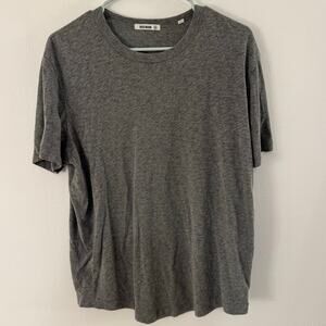 Buck Mason Charcoal Heather Classic Slub Cotton Tee Size M Gray Basic T-Shirt